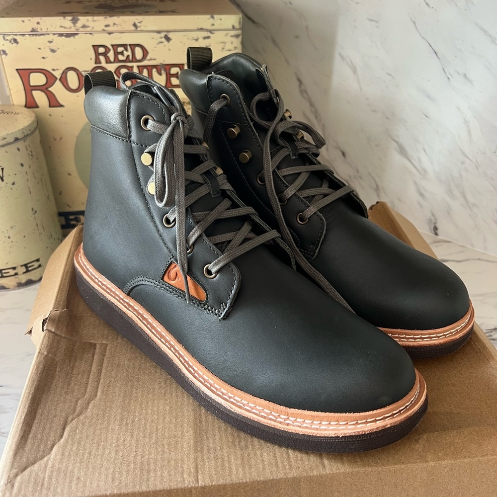 Olukai kilakila Nori 10.5 mens boot leather